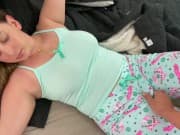 Caught my Step Sis Masturbating and i help her 