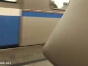 Subway pussy flash by Jeny Smith